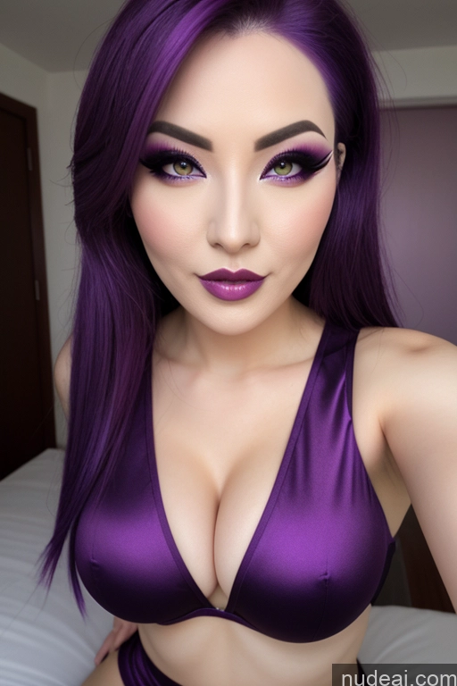 related ai porn images free for Chinese Perfect Boobs Purple Hair Devil