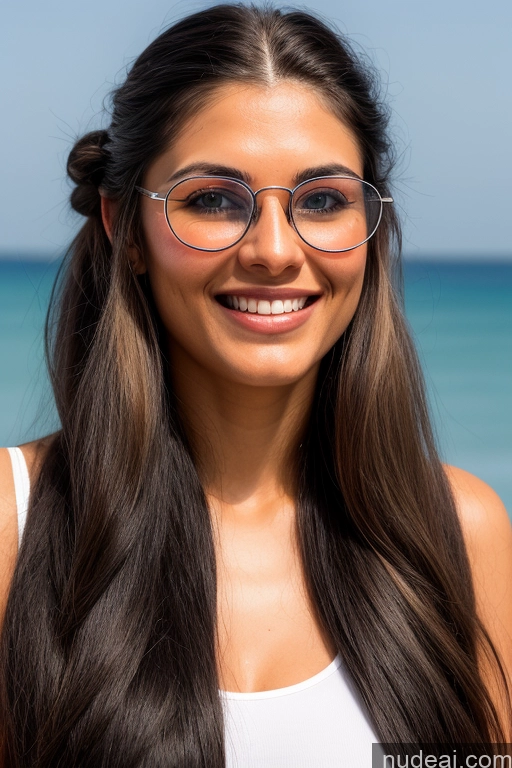 related ai porn images free for Woman One Perfect Boobs Glasses Beautiful Tall Long Hair Fairer Skin 20s Happy Black Hair Indian Front View Thick Bikini Beach