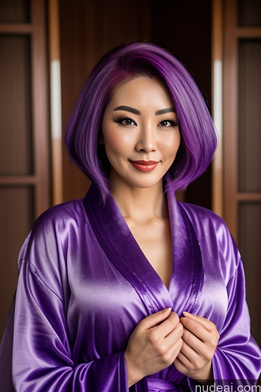 related ai porn images free for Chinese Purple Hair Bathrobe