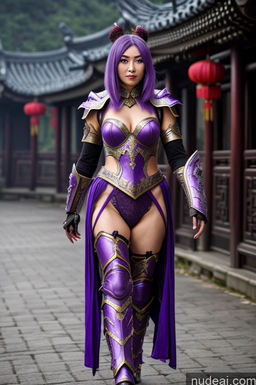 related ai porn images free for Chinese Purple Hair Fantasy Armor