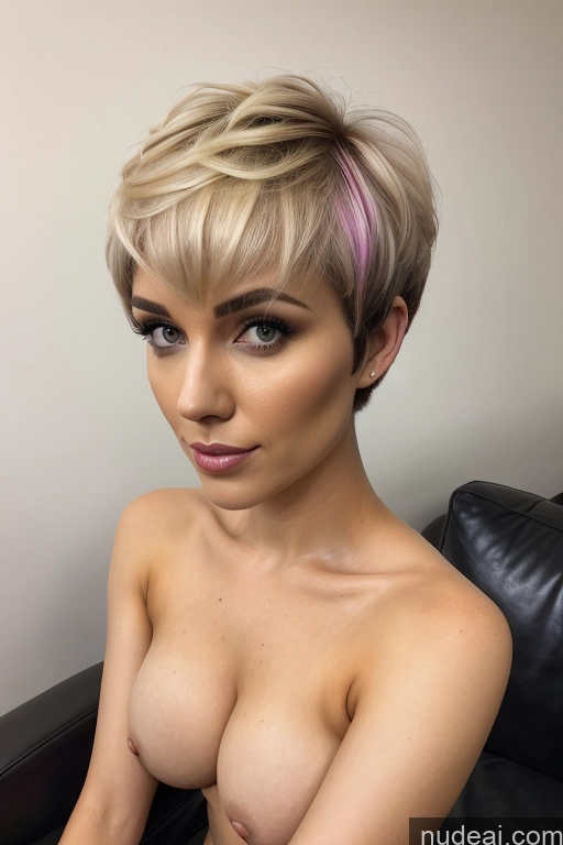 related ai porn images free for Close-up View Rainbow Haired Girl Short Hair Busty Perfect Boobs Slicked Nude Latex Sorority Irish Couch Mirror Selfie