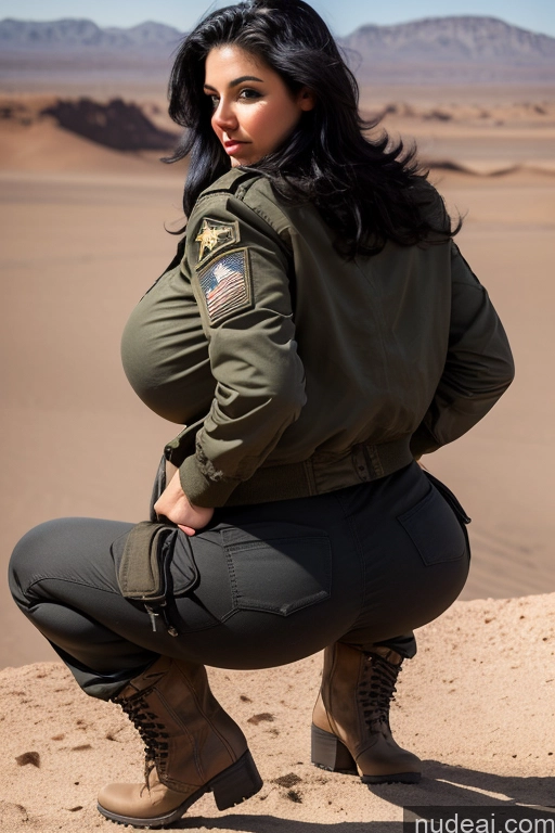 related ai porn images free for Jewish 18 Black Hair Big Ass Huge Boobs Desert Back View Squatting Military Boots Harem Pants Jacket