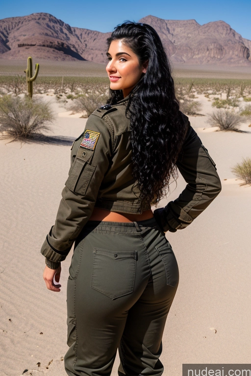 related ai porn images free for Jewish 18 Black Hair Big Ass Desert Back View Military Boots Harem Pants Jacket Two