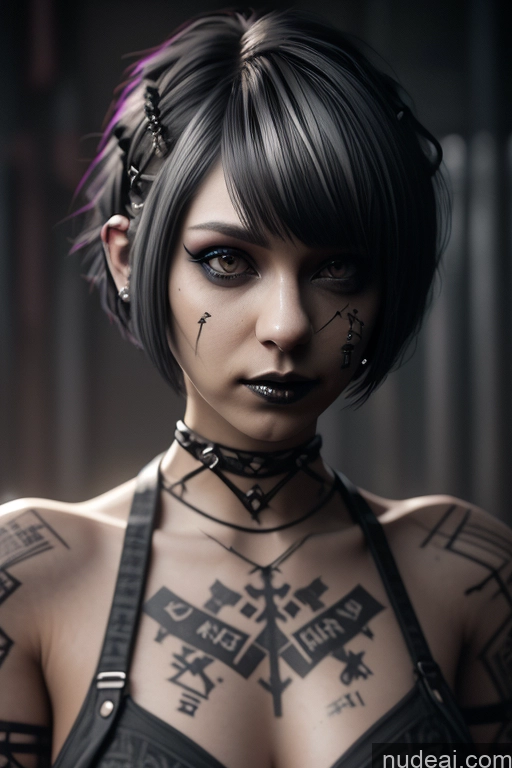 related ai porn images free for Sorority Cyberpunk Graphics Nude Close-up View Rainbow Haired Girl Braided Perfect Boobs Short Hair Gothic Punk Girl