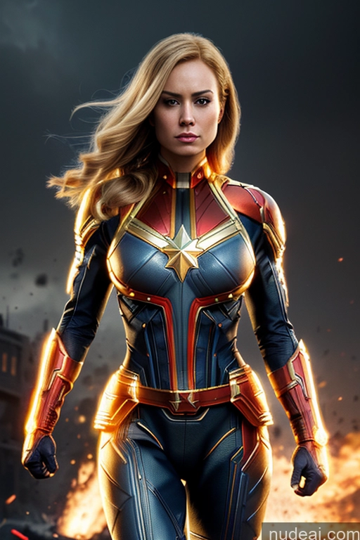 ai nude image of captain marvel is in the midst of a fire and flames pics of Regal Cosplay Busty Muscular Front View Superhero Cyborg Perfect Boobs Blonde Science Fiction Style Battlefield Neon Lights Clothes: Red Neon Lights Clothes: Orange Neon Lights Clothes: Yellow Captain Marvel