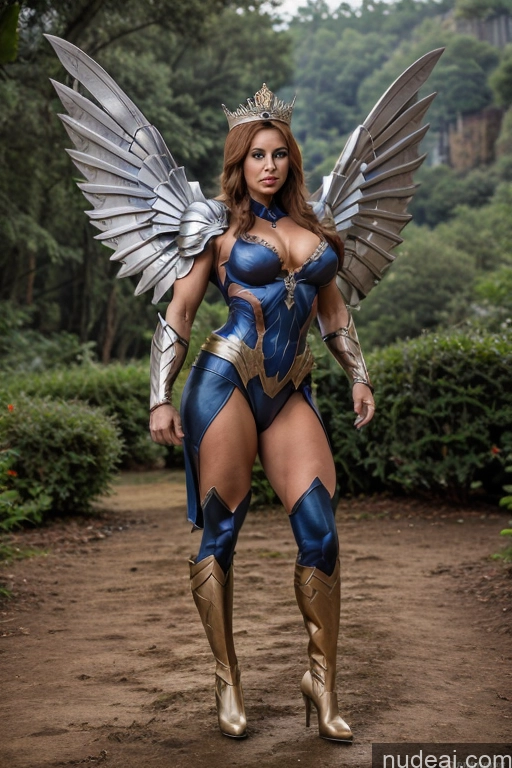 related ai porn images free for Regal Cosplay Busty Muscular Front View Has Wings Superhero