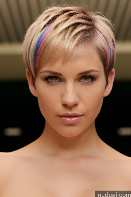 related ai porn images free for Athlete Perfect Boobs Short Hair Nude Close-up View Rainbow Haired Girl Slicked Bra Pull Down