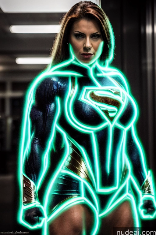 related ai porn images free for Front View Superheroine Muscular Superhero Cosplay Busty Neon Lights Clothes: Blue Neon Lights Clothes: Green