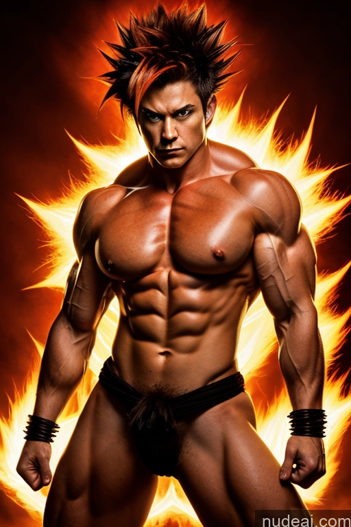 related ai porn images free for Powering Up Super Saiyan 4 Busty Muscular Martial Arts