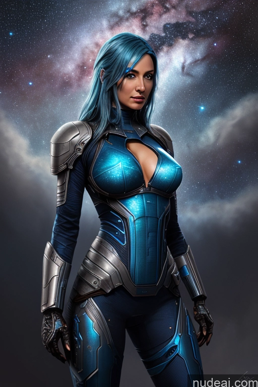 related ai porn images free for Stargazing Spreading Legs Sci-fi Armor Blue Hair Cleavage