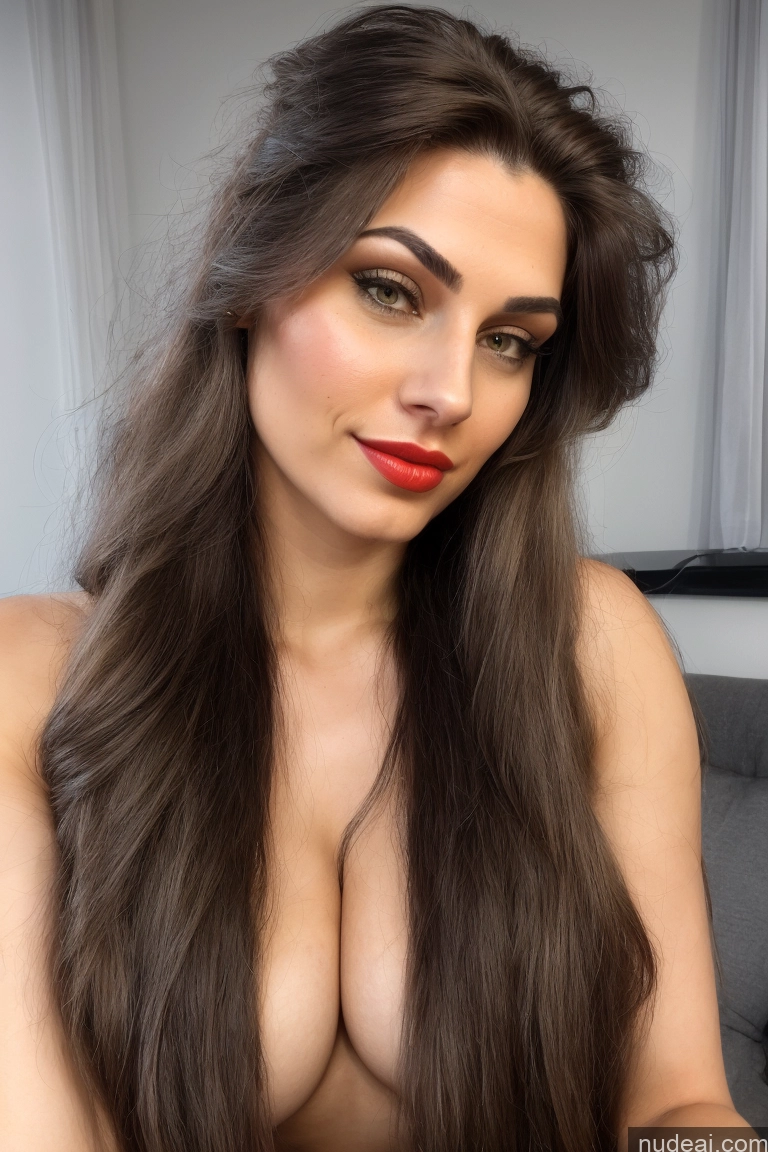 ai nude image of arafed woman with long brown hair and red lipstick posing for a picture pics of Busty Perfect Boobs Beautiful Lipstick Short Fairer Skin Skinny Small Ass 18 Seductive Sexy Face Indian 3d Sleeping Nude Woman Thick Two Big Ass Orgasm Brunette Long Hair Club