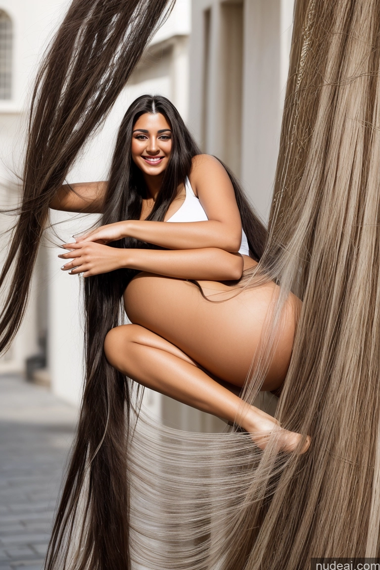 ai nude image of arafed woman with long hair leaning against a tree pics of Woman One Huge Boobs Beautiful Big Ass Big Hips 18 Happy Black Hair Long Hair Arabic Detailed Transparent Nude Diamond Jewelry Beer Jewelry