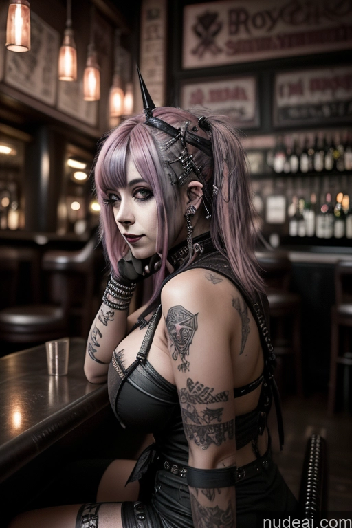 related ai porn images free for Gothic Punk Girl Busty Perfect Boobs Big Ass Pink Hair Close-up View Nude Bar 50s Egyptian