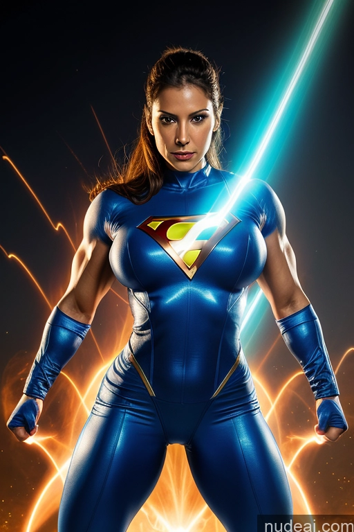 related ai porn images free for Israel Cosplay Muscular Science Fiction Style Dynamic View Heat Vision Powering Up Busty Superheroine