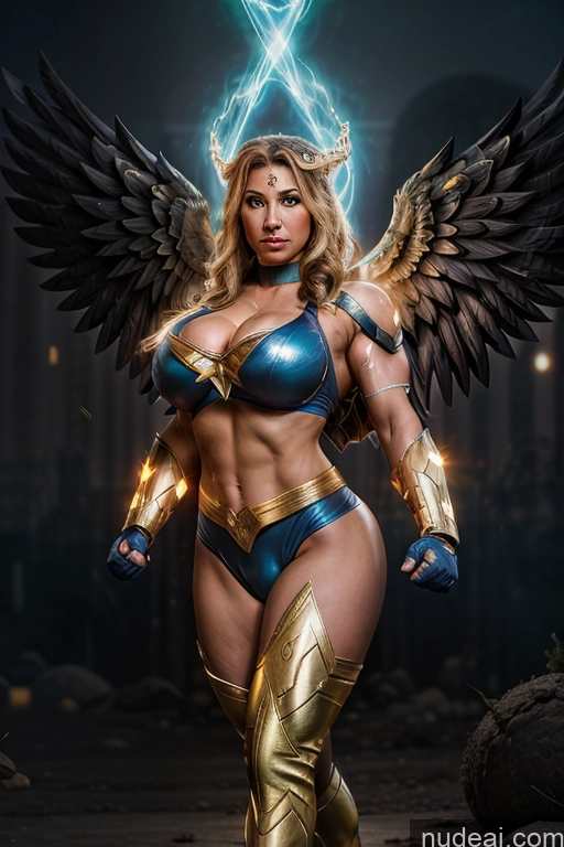 related ai porn images free for Regal Has Wings Cosplay Powering Up Busty Muscular Abs Science Fiction Style Superheroine Superhero Ukraine