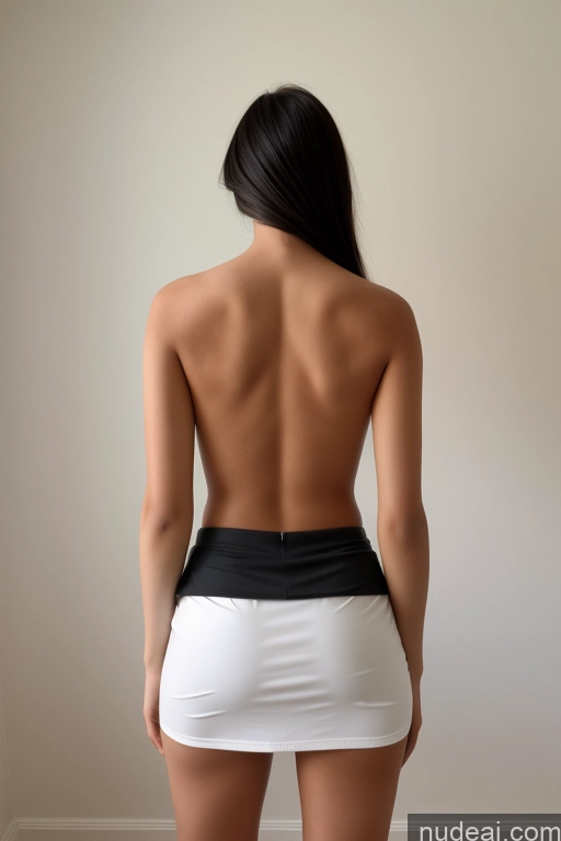 ai nude image of arafed back view of a woman in a white skirt pics of British Tall Black Hair Pixie Perfect Boobs Glasses 18 Back View Nude Topless Orgasm Mini Skirt Micro Skirt Athlete