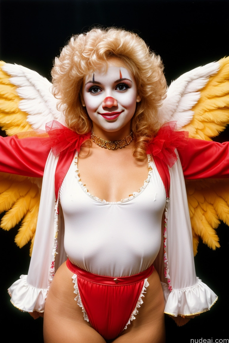 80s Angel Clown At The Circus