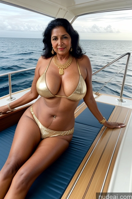 related ai porn images free for Milf Busty 70s Black Hair Long Hair Indian Gold Jewelry One Yacht Sari Satin Spreading Legs