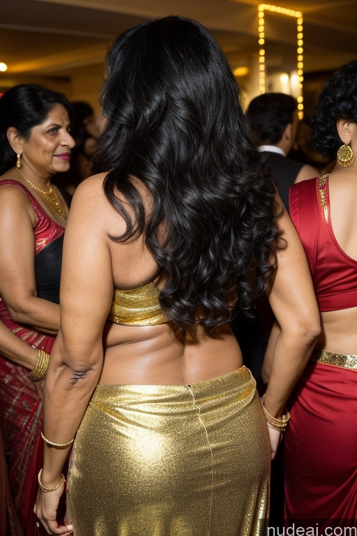 related ai porn images free for Busty Long Hair Indian Milf 70s Party Black Hair Two Gold Jewelry Detailed Back View Long Skirt