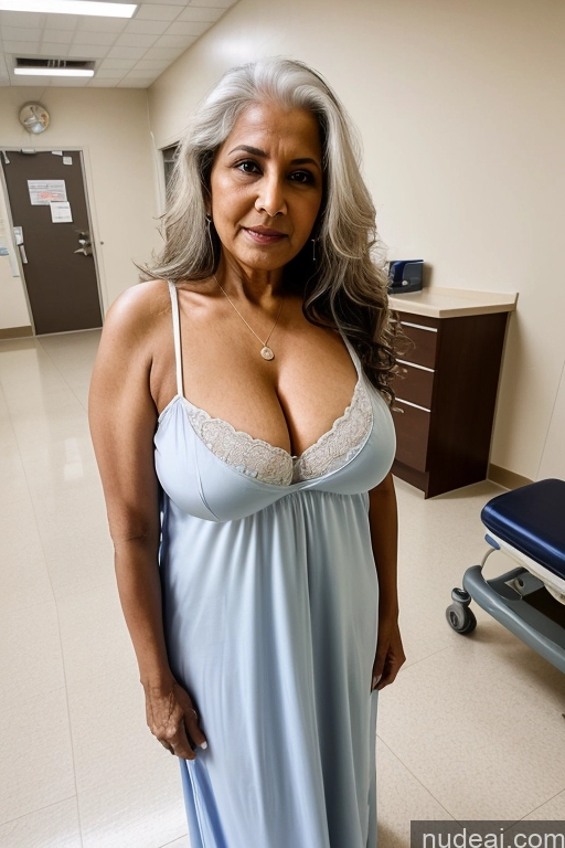 ai nude image of there is a woman in a blue dress posing for a picture pics of Milf Busty Big Ass 70s Long Hair Indian Topless Nightgown Satin One Hospital