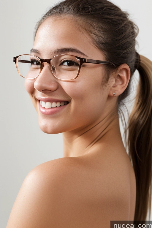 related ai porn images free for Woman 18 Happy Ponytail White Skin Detail (beta) Side View Nude Bright Lighting Glasses