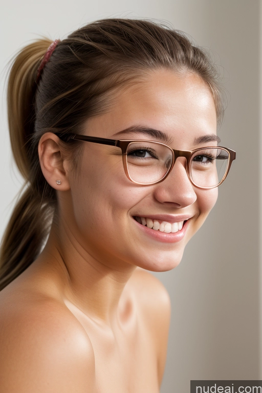 related ai porn images free for Woman 18 Happy Ponytail White Skin Detail (beta) Side View Nude Bright Lighting Glasses