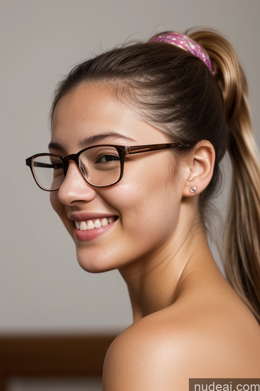 related ai porn images free for Woman 18 Happy Ponytail White Skin Detail (beta) Side View Nude Bright Lighting Glasses