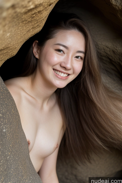 related ai porn images free for Woman One 18 Fairer Skin Happy Long Hair Japanese Close-up View Cave Nude