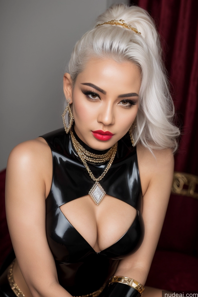 related ai porn images free for Cyborg One Small Tits Lipstick 20s Pouting Lips Sexy Face White Hair Slicked Asian Front View Fantasy Armor Sci-fi Armor Cleavage Partially Nude Topless Diamond Jewelry Gold Jewelry Pearl Jewelry Jewelry Nude