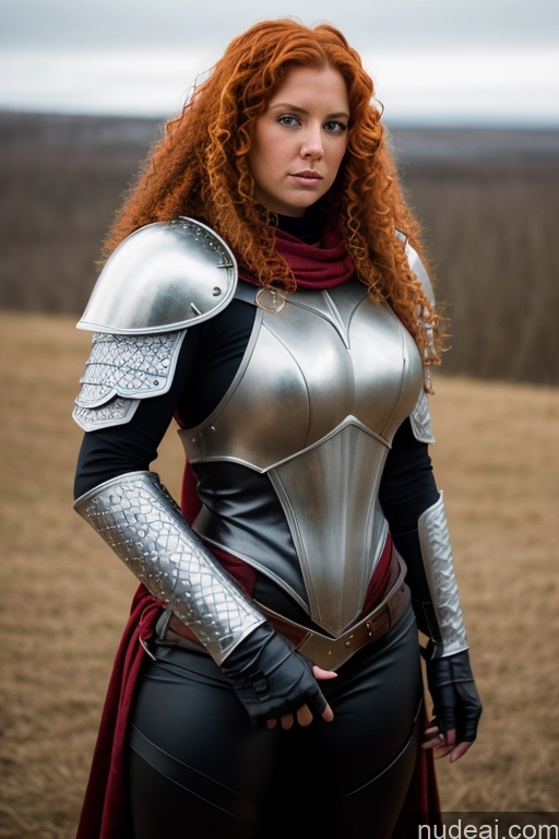 related ai porn images free for Woman One Serious Ginger Curly Hair Soft + Warm Big Ass White 30s Beautiful Fantasy Armor