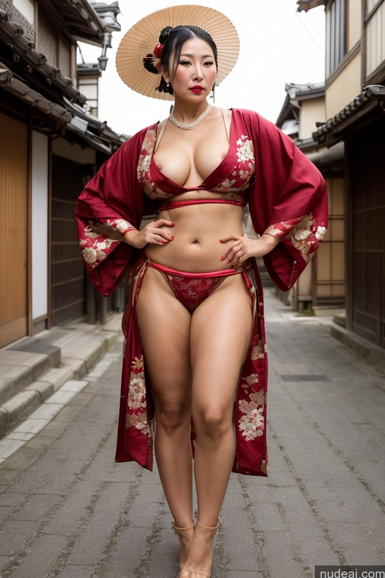 related ai porn images free for Milf One Small Tits Lipstick 30s Pouting Lips Japanese Street Front View Nude Geisha Kimono Medieval Traditional Tribal Cleavage Jewelry