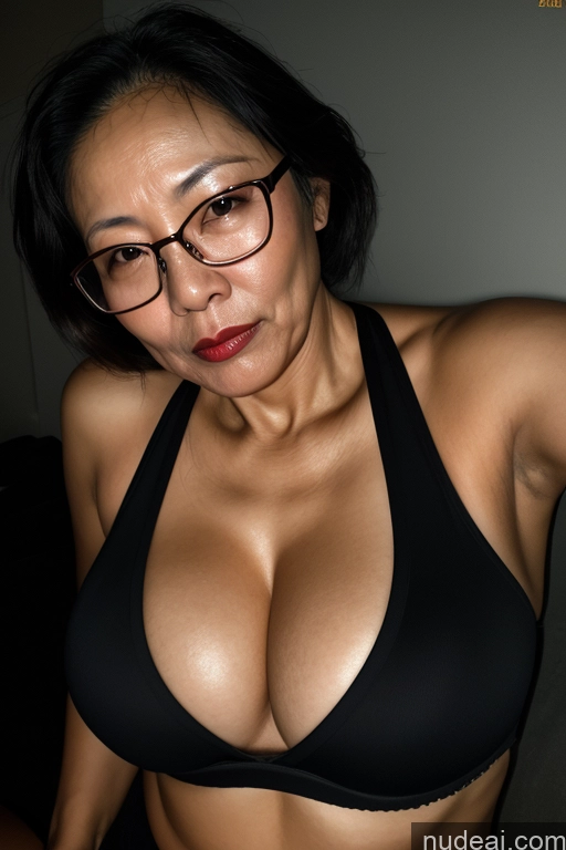 related ai porn images free for Wife Or Girlfriend Perfect Boobs Glasses 70s Asian Dark Lighting Lipstick Beautiful Sports Bra