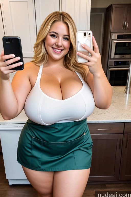 related ai porn images free for Thick Chubby Fat Blonde 30s Happy Massage Mirror Selfie Hip Hop Busty Huge Boobs Apron Topless One