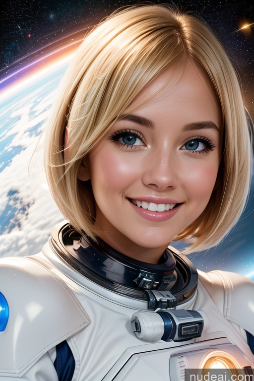 related ai porn images free for One Woman Beautiful 20s Happy Gaming Sci-fi Armor Detailed Bright Lighting Space Suit Blonde Bobcut British