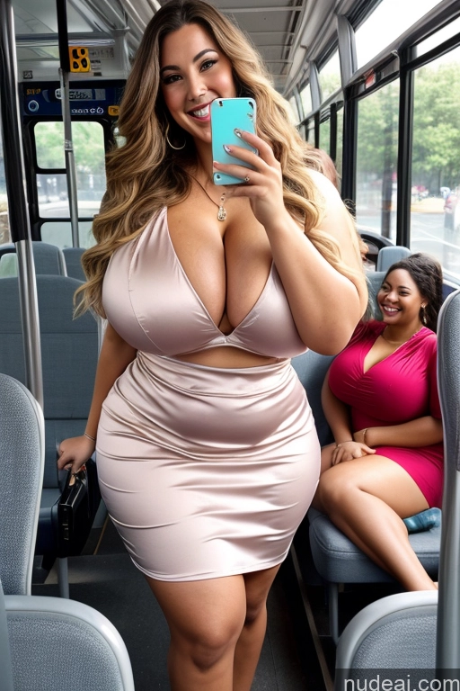 related ai porn images free for Woman 30s Busty Thick Chubby Beautiful Bus Satin Mirror Selfie Front View Long Hair Happy Dress Huge Boobs Big Hips Big Ass Several