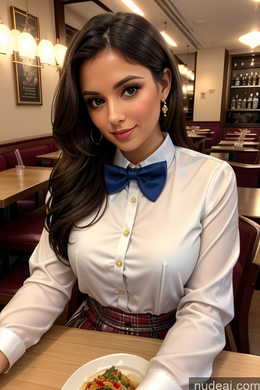 related ai porn images free for Woman Beautiful 30s White Restaurant Blouse Bow Tie Bows Jacket Long Skirt Tie Diamond Jewelry Gold Jewelry Jewelry Pearl Jewelry Brunette