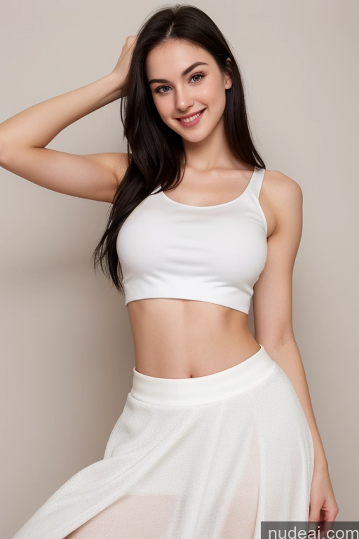 related ai porn images free for One Perfect Boobs Small Tits Beautiful Skinny Long Legs Perfect Body Fairer Skin 18 Happy Seductive Sexy Face Black Hair Straight Tank Top Long Skirt Crop Top