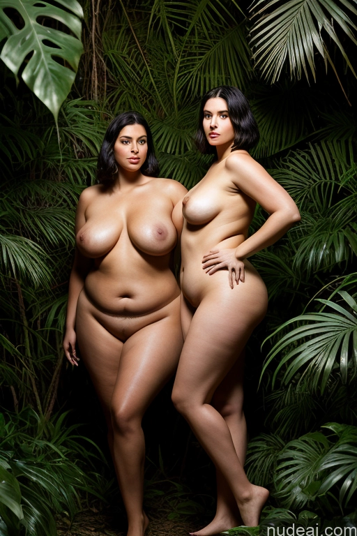 related ai porn images free for Black Hair Two Chubby Fat Tall Oiled Body 20s Jungle Front View Nude Dark Lighting Short Hair Perfect Boobs Beautiful Long Legs Perfect Body Fairer Skin