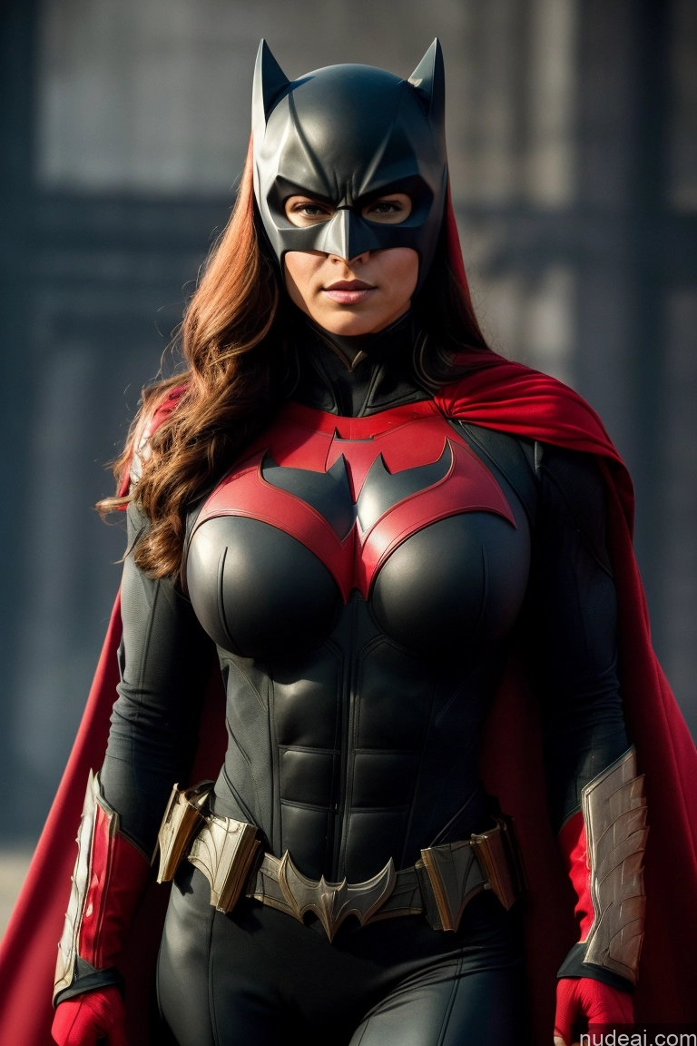 Batwoman Detailed Busty Muscular Abs Regal