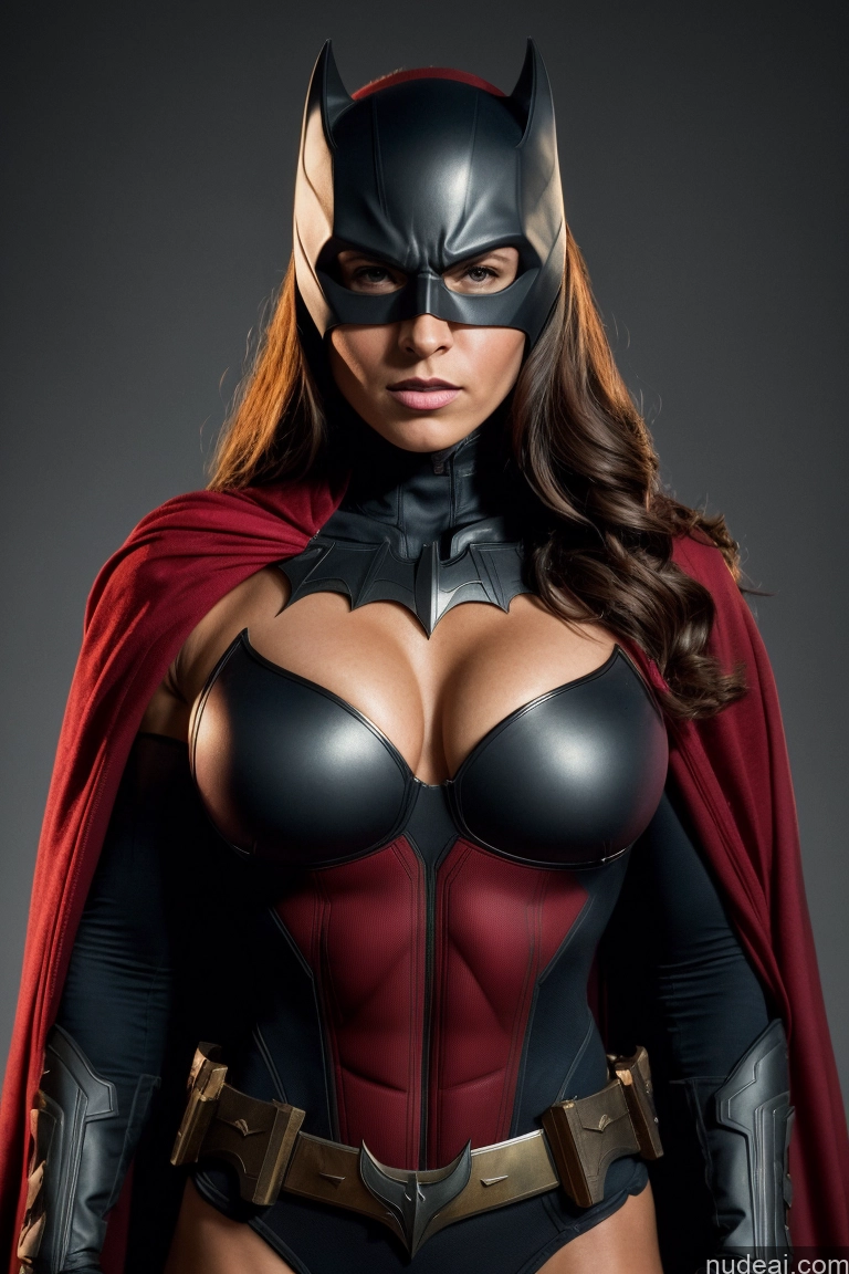 Batwoman Detailed Busty Muscular Abs Regal