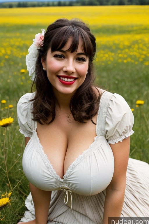 related ai porn images free for One Huge Boobs Perfect Boobs Beautiful Lipstick 40s Happy Laughing Black Hair Bangs Latina Film Photo Meadow Victorian Cleavage Model Dress