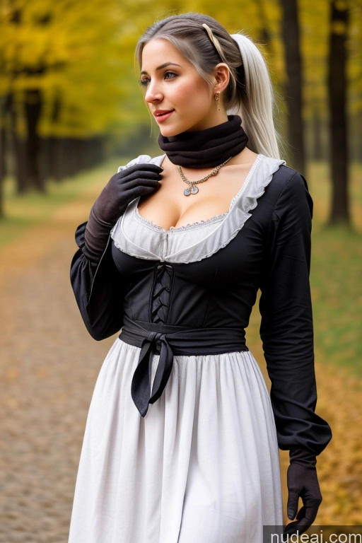 related ai porn images free for Woman Small Tits Pubic Hair 20s White Hair Ponytail German Dark Fantasy Close-up View Dirndl Dress Gloves Long Skirt Medieval Scarf Traditional Partially Nude