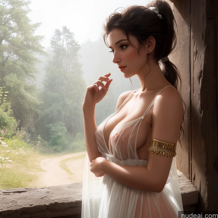 related ai porn images free for Woman Small Tits Pubic Hair Brunette Ponytail Egyptian Dark Fantasy Front View Dirndl Dress Medieval Traditional Tribal Cleavage Partially Nude Topless Transparent Bright Lighting 30s