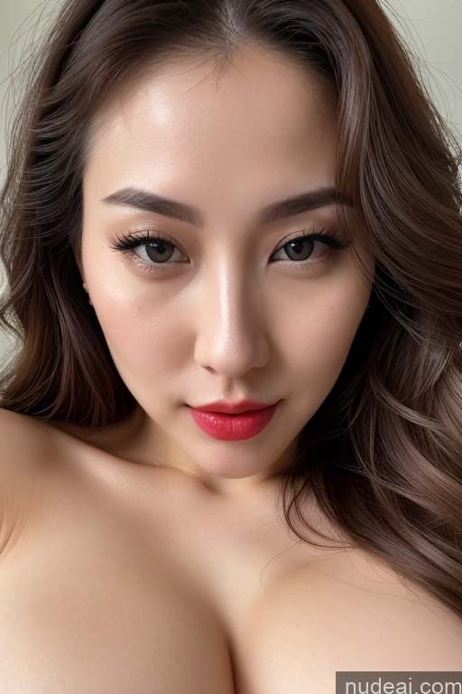 related ai porn images free for Woman Huge Boobs Beautiful Lipstick Fairer Skin 30s Seductive Sexy Face Slicked Korean Close-up View Nude Bright Lighting Detailed