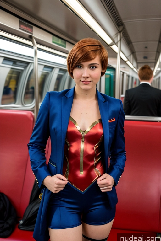 related ai porn images free for 18 Superhero Suit Train Ginger Short Hair