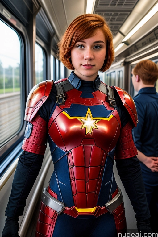 related ai porn images free for 18 Superhero Train Ginger Short Hair Mech Suit