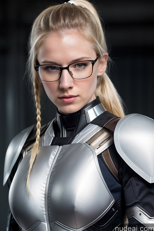 related ai porn images free for Superhero Mech Suit Fairer Skin Blonde Serious Glasses Ponytail Skinny