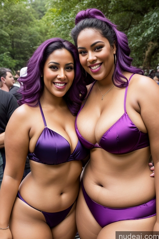 related ai porn images free for Busty Beautiful Thick Chubby Fat 30s Happy Satin Purple Hair Bikini Hip Hop Alternative Detailed White Dark Skin Two