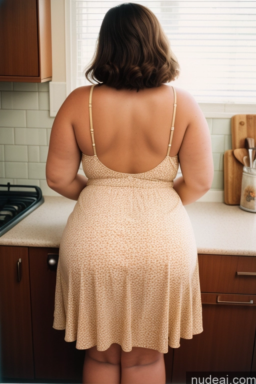 ai nude image of pregnant woman in a dress standing in a kitchen looking at a window pics of Chubby Kitchen Bending Over Back View Vintage 18 Sundress