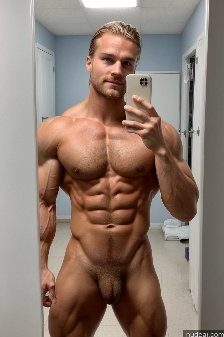 ai nude image of arafed man taking a selfie in a mirror with a cell phone pics of Pubic Hair Hairy Women Muscular Bodybuilder 20s Scandinavian Several Mirror Selfie Hospital Perfect Boobs